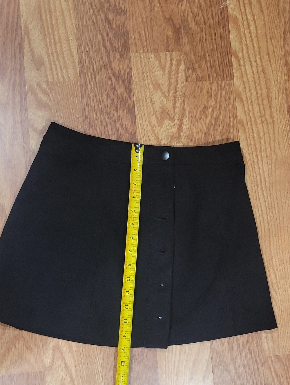 Forever 21 Black Button-Front Mini Skirt